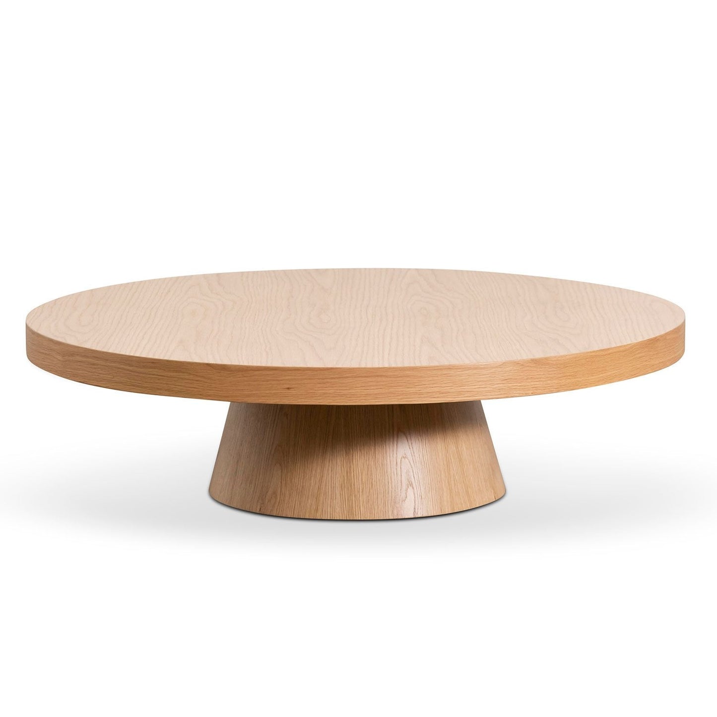 Erna 1.1m Round Coffee Table - Natural Oak