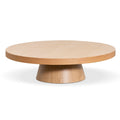 Erna 1.1m Round Coffee Table - Natural Oak