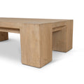 Mirka 1.3m Elm Coffee Table - Natural