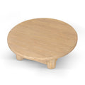 Freeman 100cm Elm Round Coffee Table - Natural