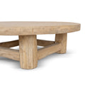 Freeman 100cm Elm Round Coffee Table - Natural