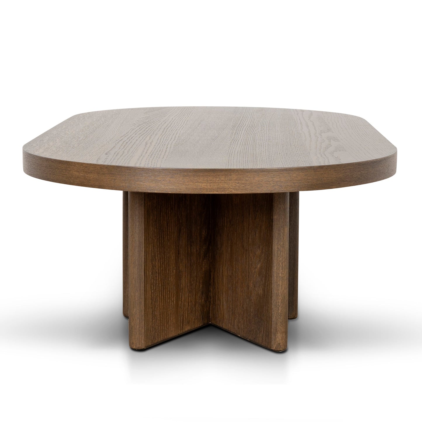 Roshan 1.3m Pill Shape Coffee Table - Caramel Oak