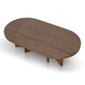 Roshan 1.3m Pill Shape Coffee Table - Caramel Oak