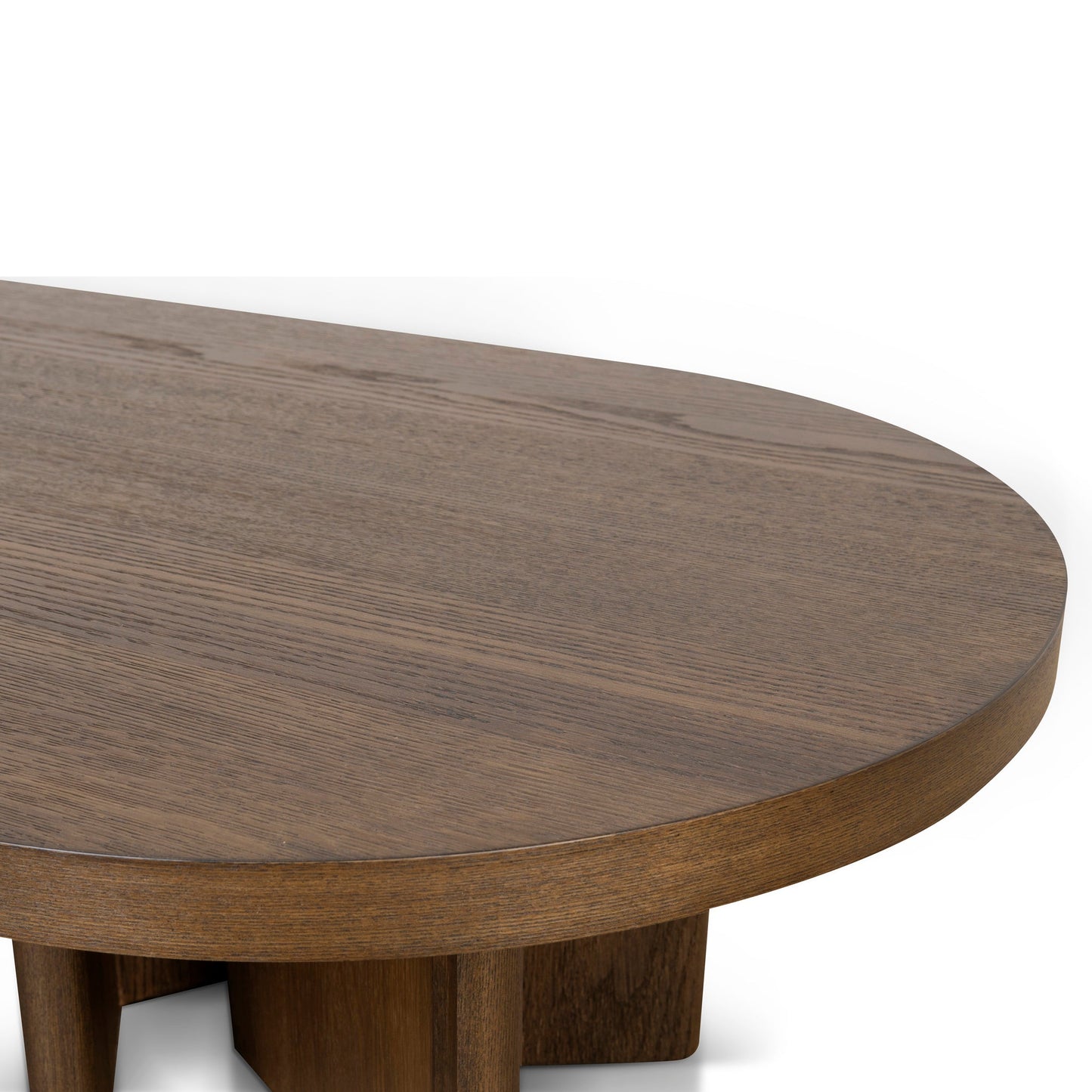 Roshan 1.3m Pill Shape Coffee Table - Caramel Oak