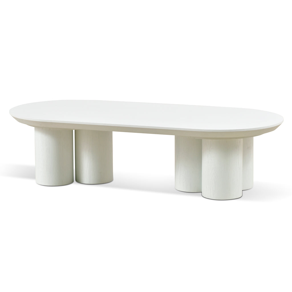 Holt 1.3m Coffee Table - Full White