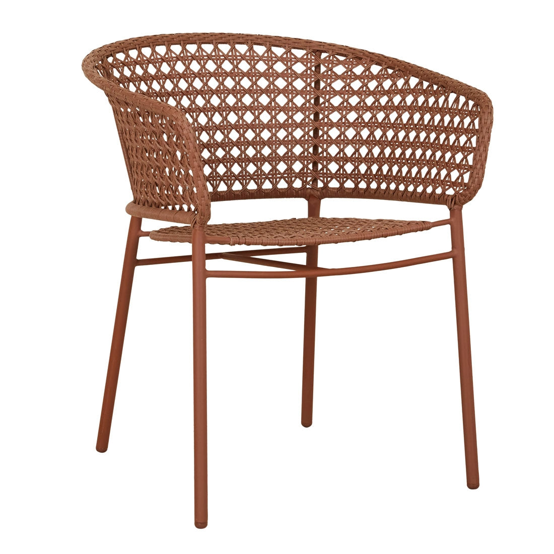 Cabana Lace Dining Armchair - Brique - Brique