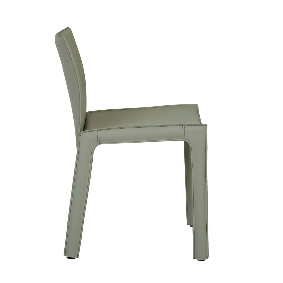 Carlo Dining Chair - Moss Recycled Leather