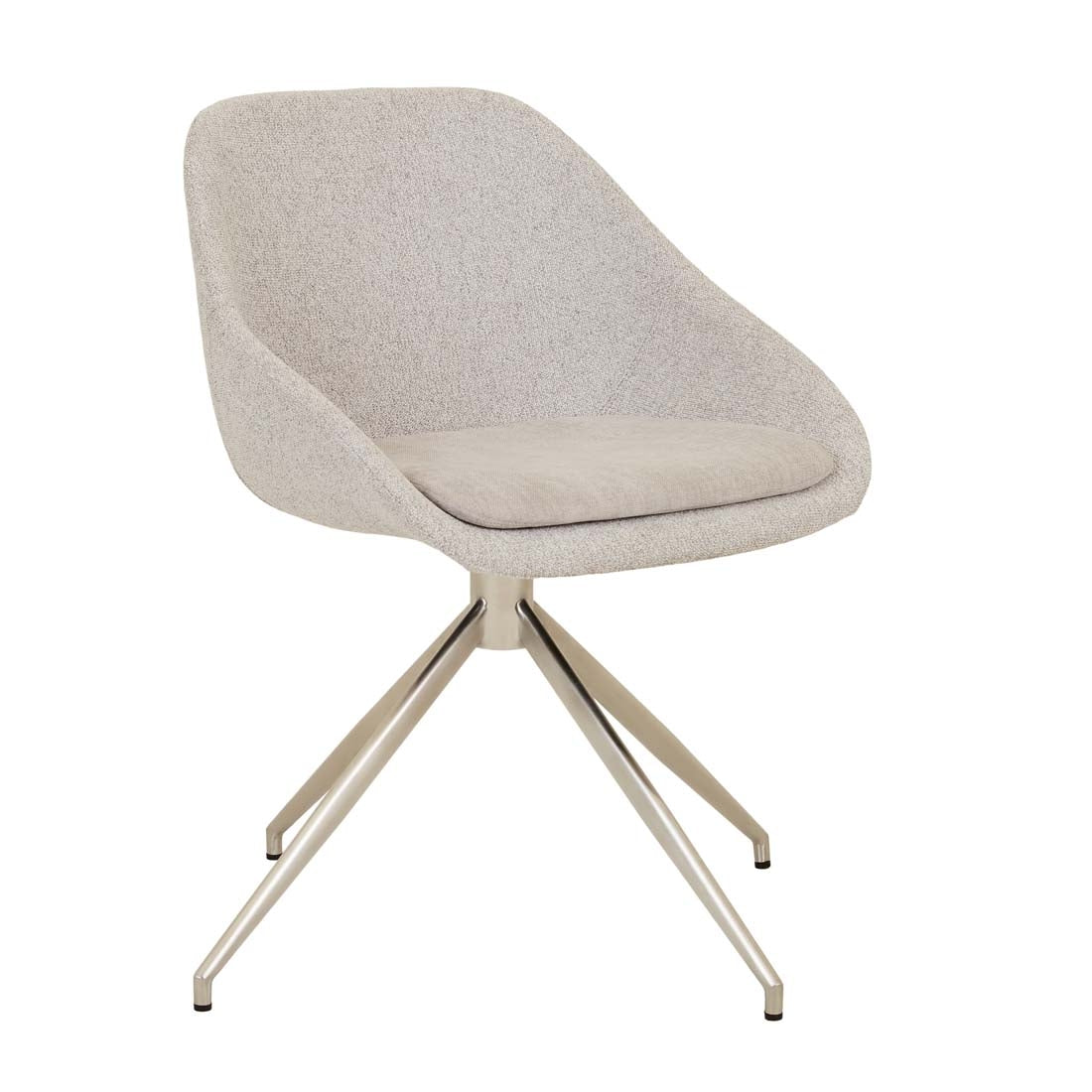 Cooper Spider Leg Office Chair - Fog - Soft Silver