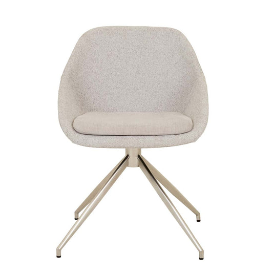 Cooper Spider Leg Office Chair - Fog - Soft Silver