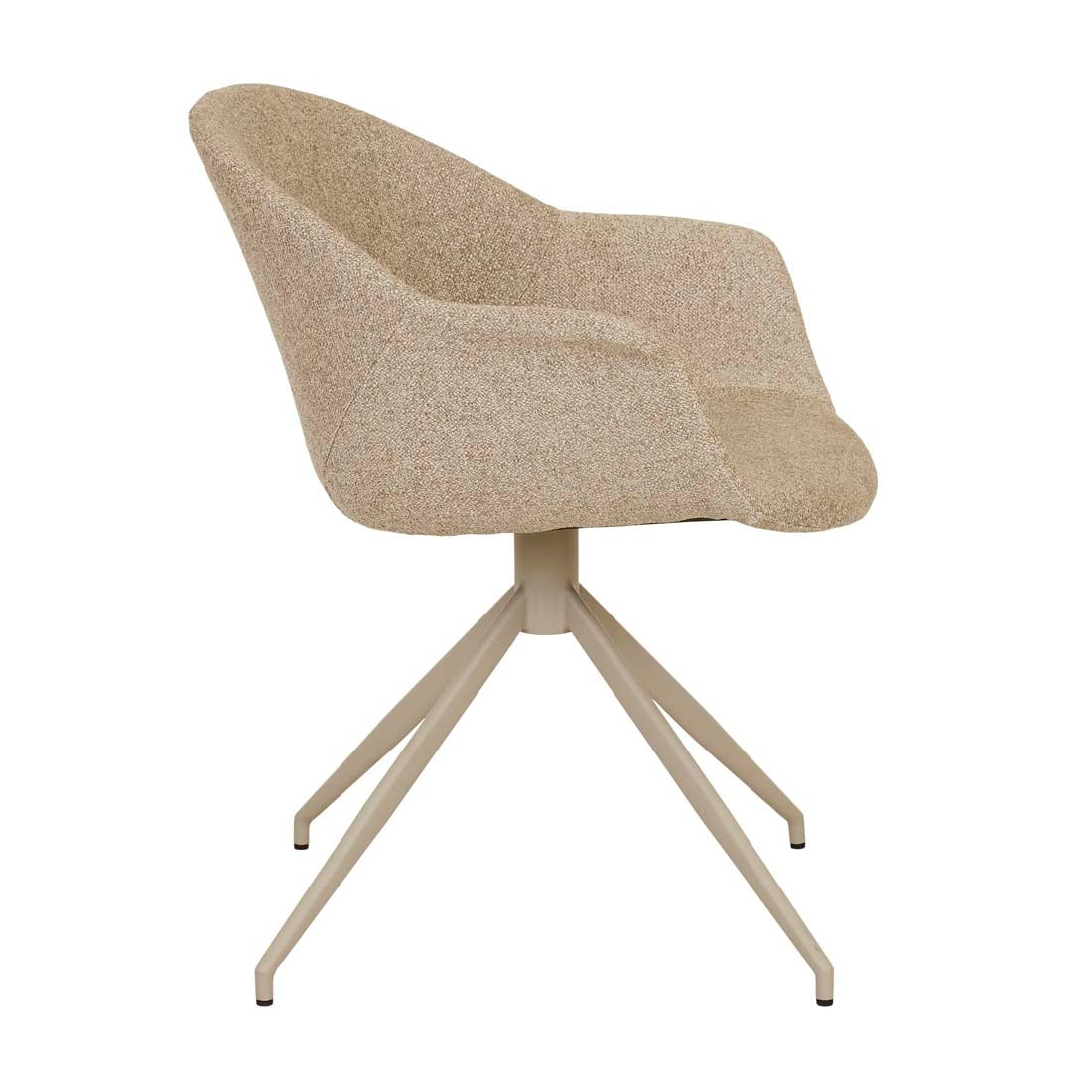 Daisy Spider Leg Office Chair - Fawn - Matt Cashmere