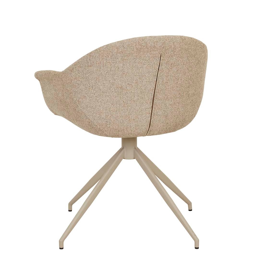 Daisy Spider Leg Office Chair - Fawn - Matt Cashmere