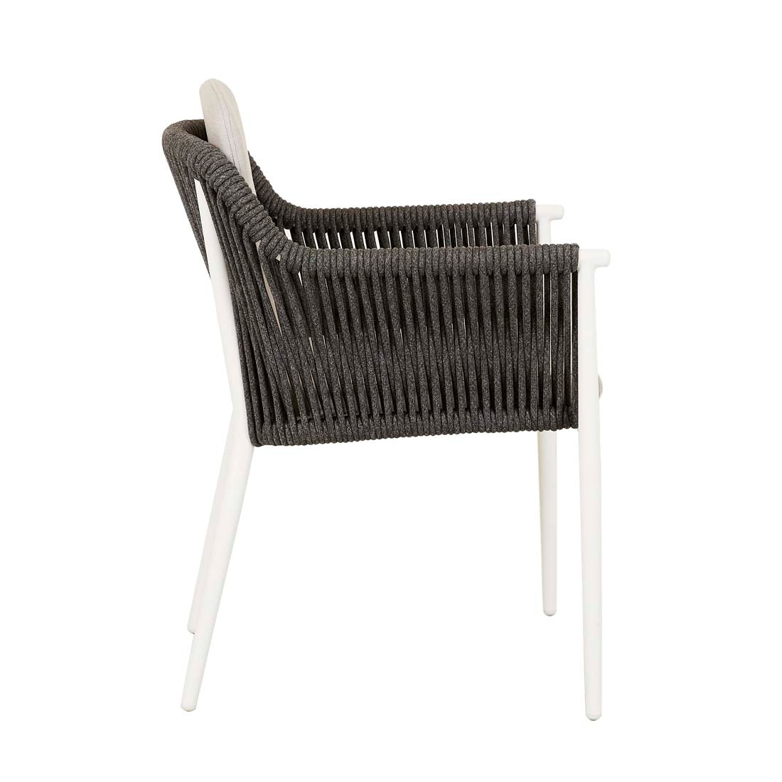 Delphi Dining Armchair - Ash - Charcoal Rope