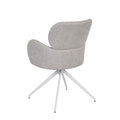 Edwin Spider Leg Office Chair - Winter Grey - White