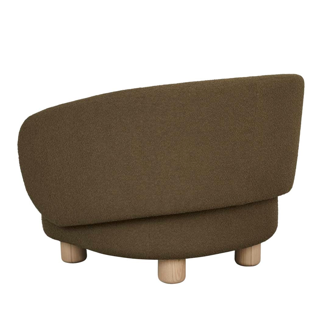 Flo Occasional Chair - Deep Olive - Natural Ash