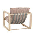 Frankie Outdoor Tube Occasional Chair - Dessert Rhythm - Clay