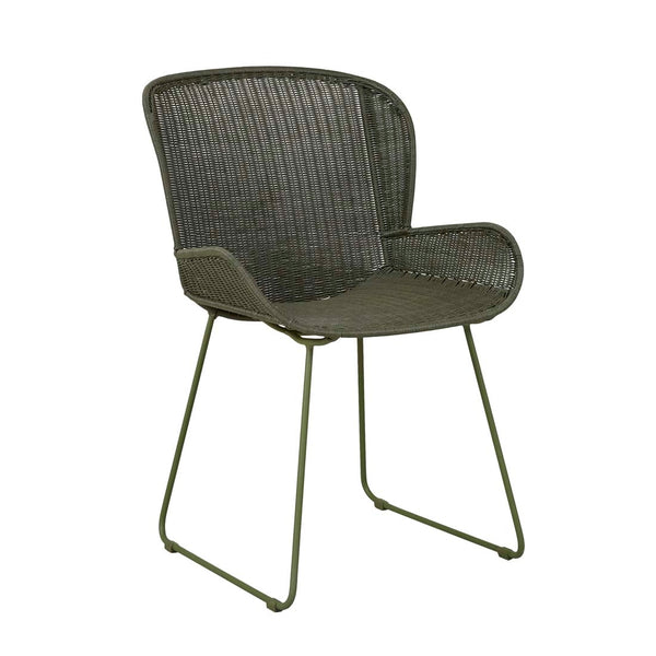 Granada Butterfly Closed Weave Dining Chair - Moss