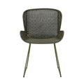 Granada Butterfly Closed Weave Dining Chair - Moss