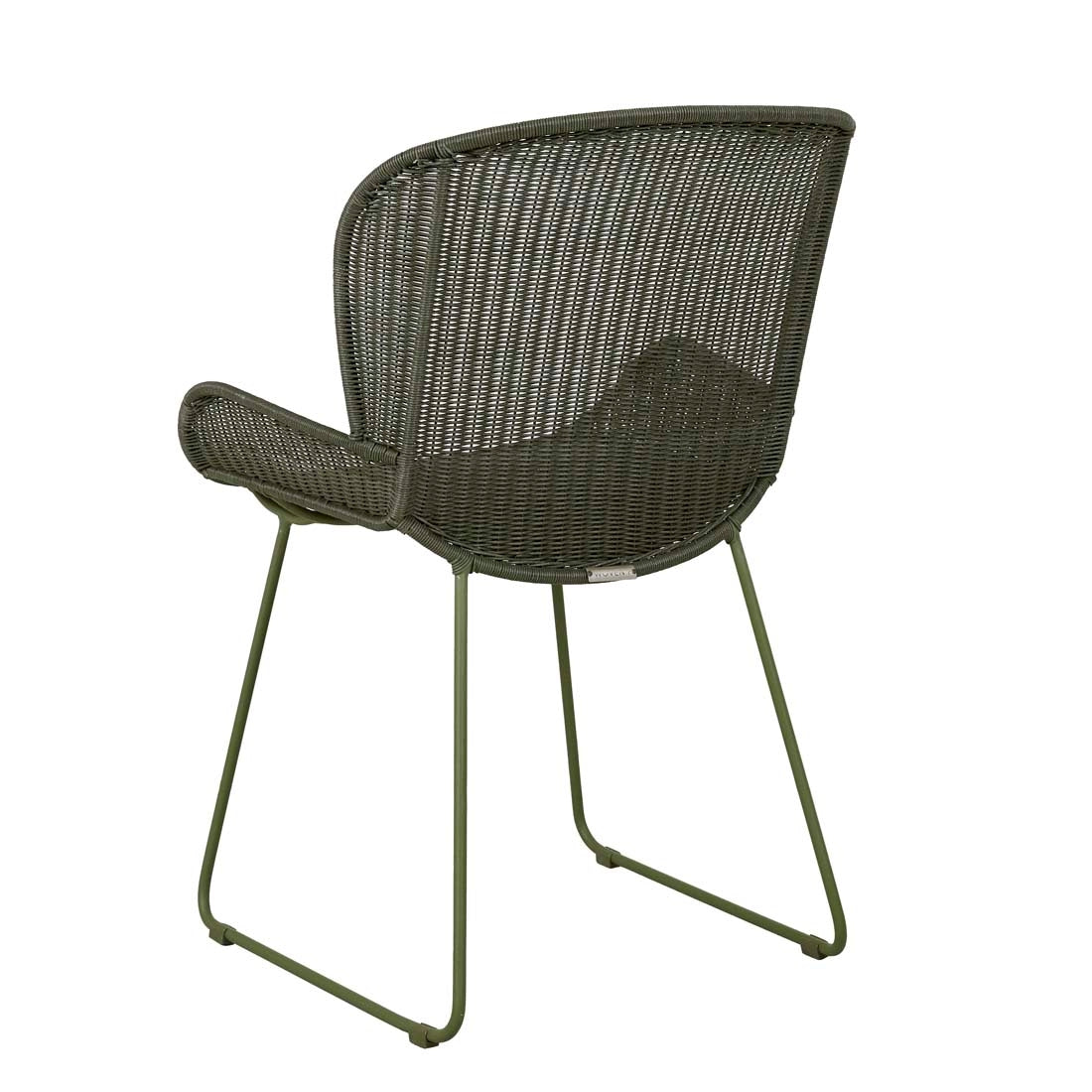 Granada Butterfly Closed Weave Dining Chair - Moss