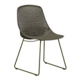 Granada Scoop Closed Weave Dining Chair - Moss