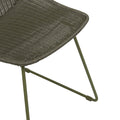 Granada Scoop Closed Weave Dining Chair - Moss