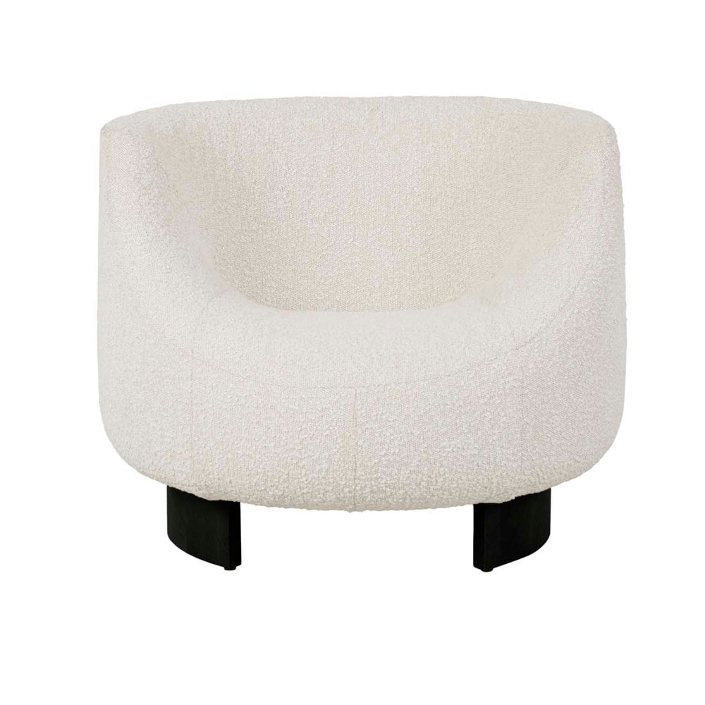 Hana Occasional Chair - Oat Boucle - Black