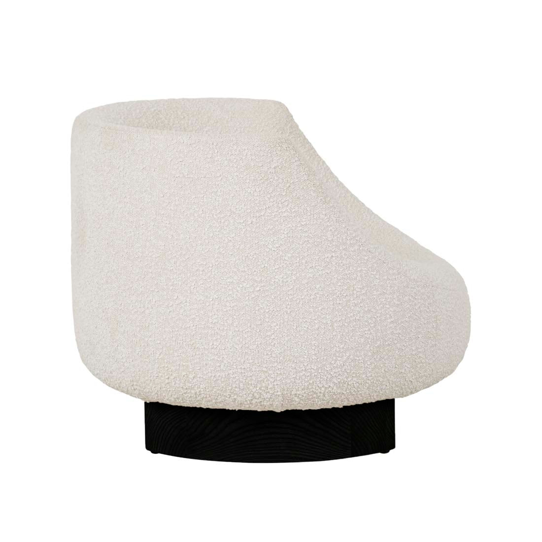 Hana Occasional Chair - Oat Boucle - Black