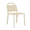 Jules Woven Outdoor Dining Chair - Shell - Linen Metal