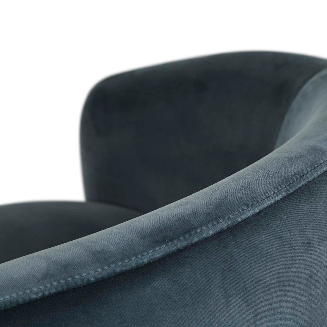 Kennedy Tenner Occasional Chair - Blue Charcoal Velvet