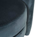 Kennedy Tenner Occasional Chair - Blue Charcoal Velvet