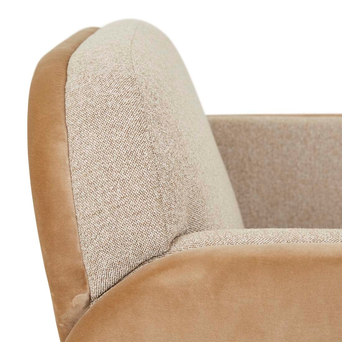 Livia Occasional Chair - Dijon Velvet - Biscotti