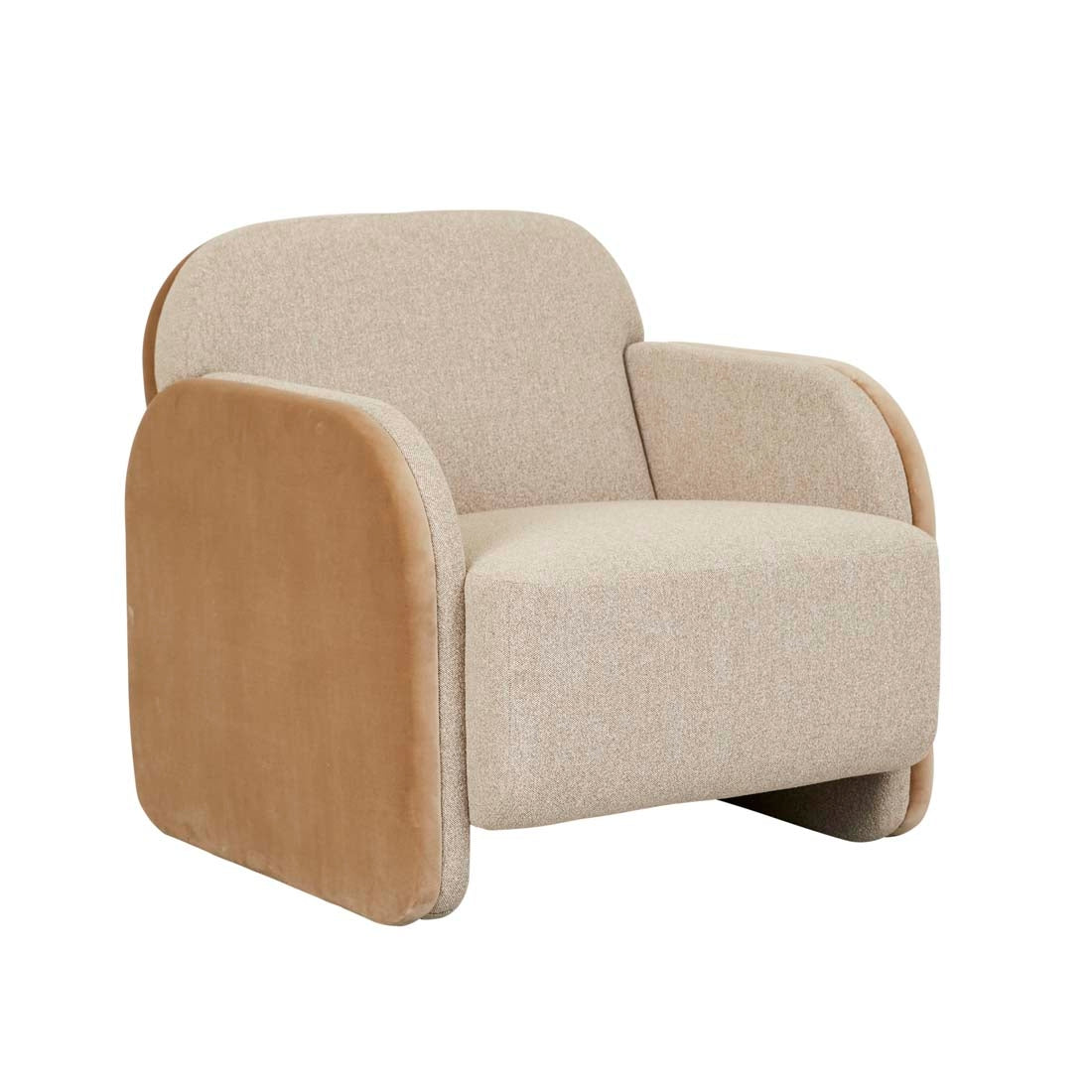 Livia Occasional Chair - Dijon Velvet - Biscotti