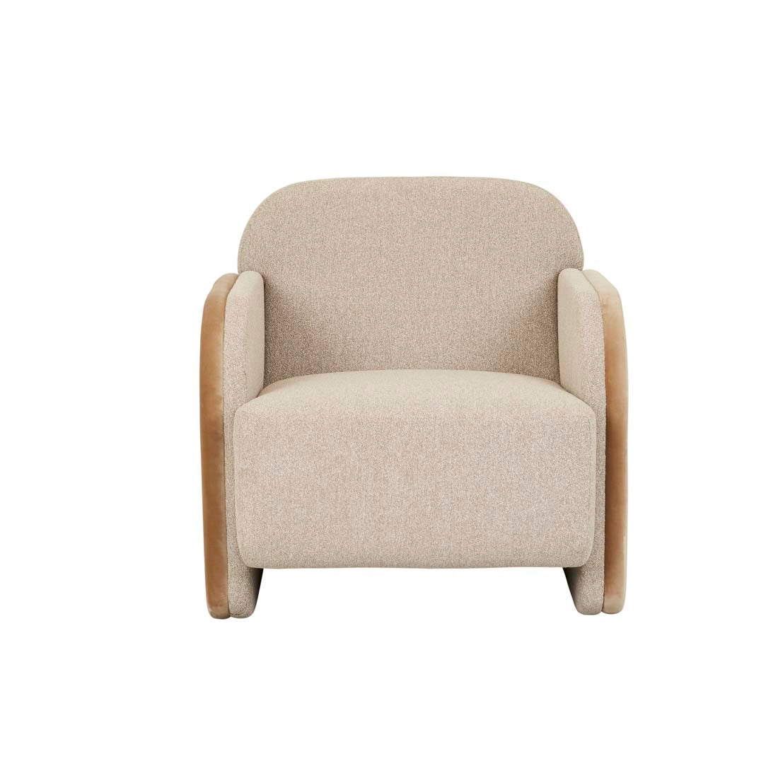 Livia Occasional Chair - Dijon Velvet - Biscotti