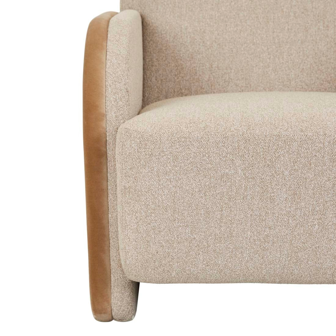 Livia Occasional Chair - Dijon Velvet - Biscotti