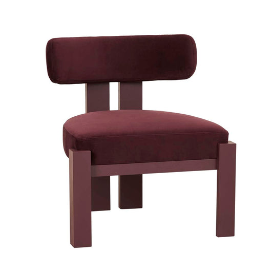 Ninette Occasional Chair - Plum Velvet - Shiraz