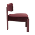 Ninette Occasional Chair - Plum Velvet - Shiraz