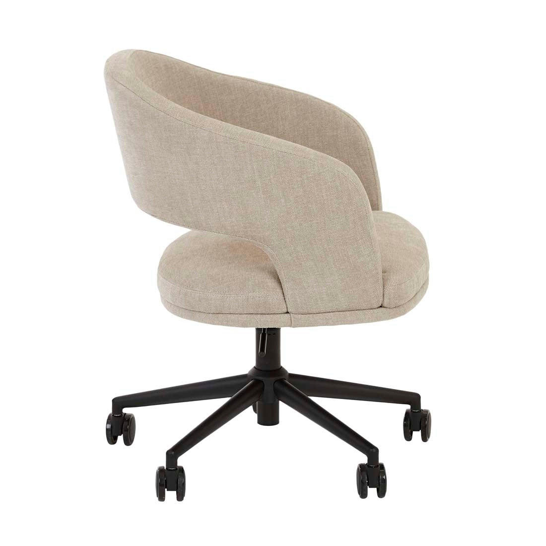 Norah Office Chair - Copeland Birch - Black Metal