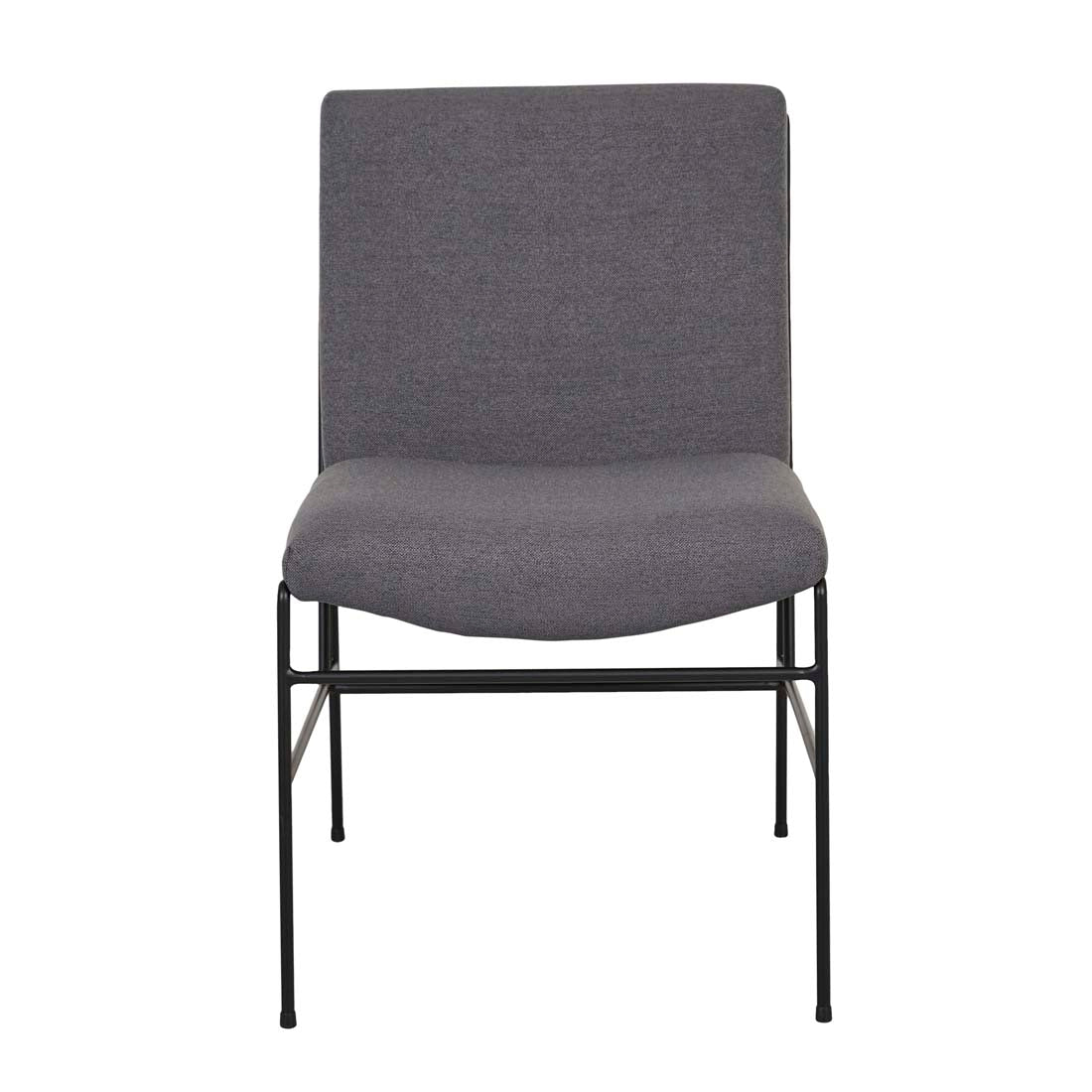 Penn Dining Chair - Iron Ore - Black Metal