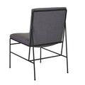 Penn Dining Chair - Iron Ore - Black Metal