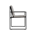 Pier Sleigh Dining Armchair - Black - Light Grey