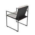 Pier Sleigh Dining Armchair - Black - Light Grey