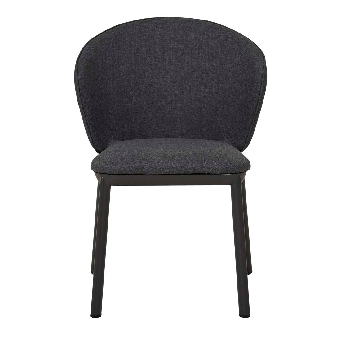 Portsea Cruise Dining Chair - Dark Grey - Charcoal Aluminium