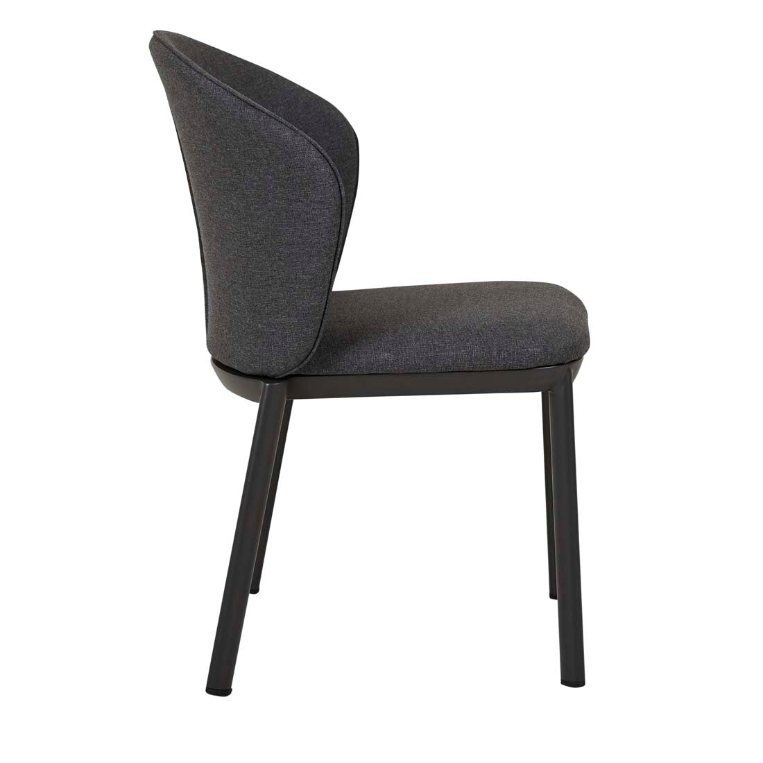 Portsea Cruise Dining Chair - Dark Grey - Charcoal Aluminium