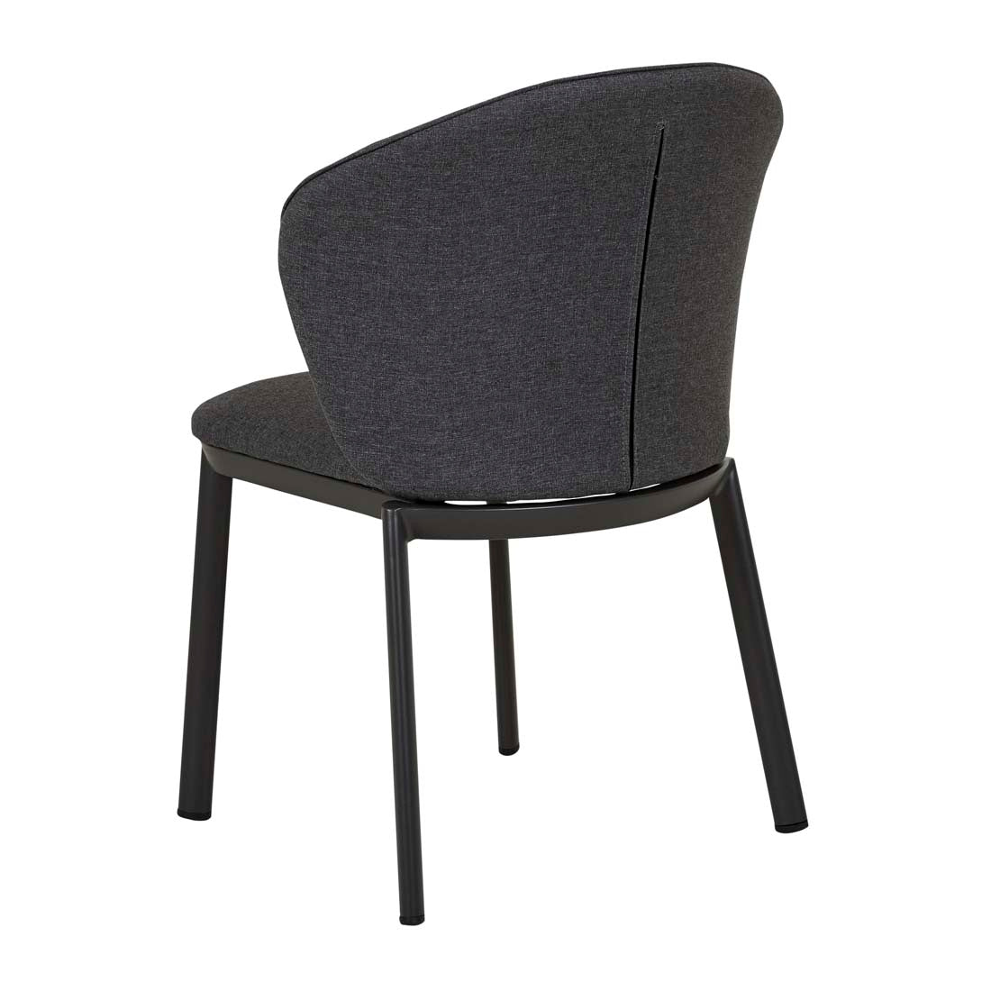 Portsea Cruise Dining Chair - Dark Grey - Charcoal Aluminium