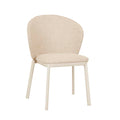 Portsea Cruise Dining Chair - Natural - Ivory White