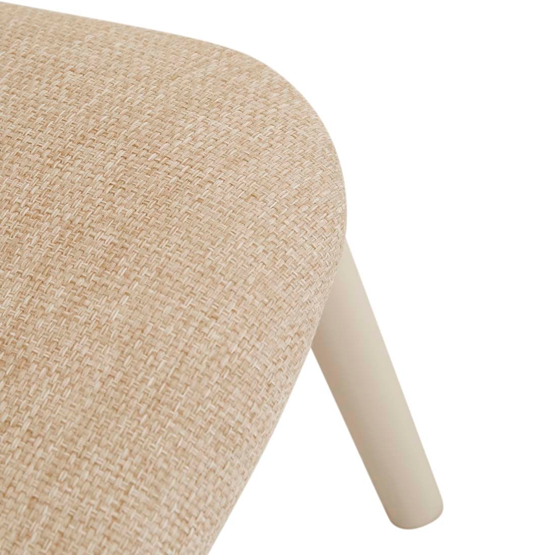 Portsea Cruise Dining Chair - Natural - Ivory White