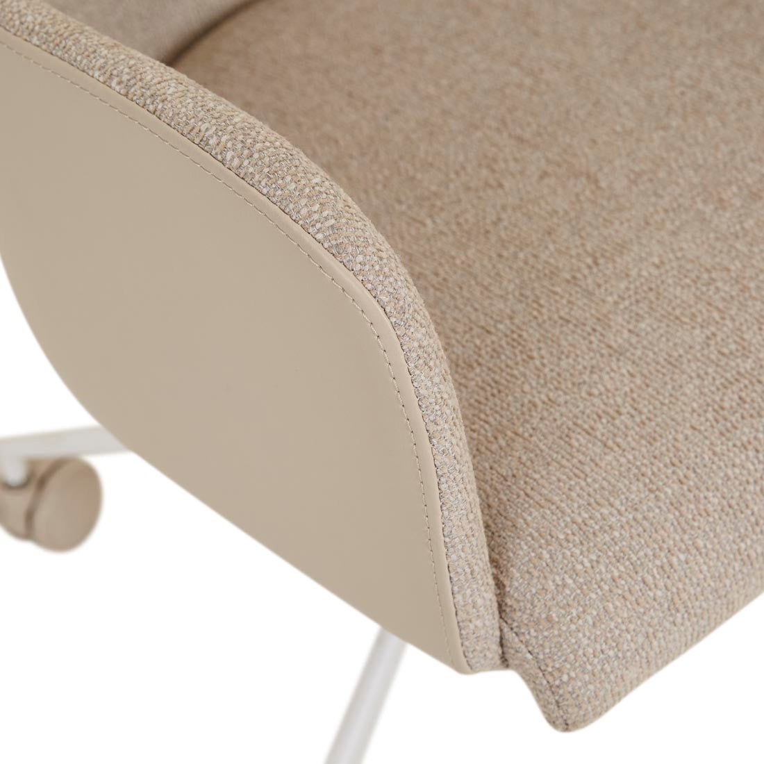 Riley Office Chair - Feather Speckle - Sandstone PU