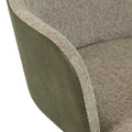 Riley Office Chair - Khaki Grey - Vintage Matt Green PU