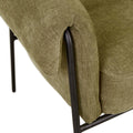 Sid Occasional Chair - Copeland Olive - Black Metal