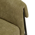 Sid Occasional Chair - Copeland Olive - Black Metal