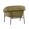 Sid Occasional Chair - Copeland Olive - Black Metal